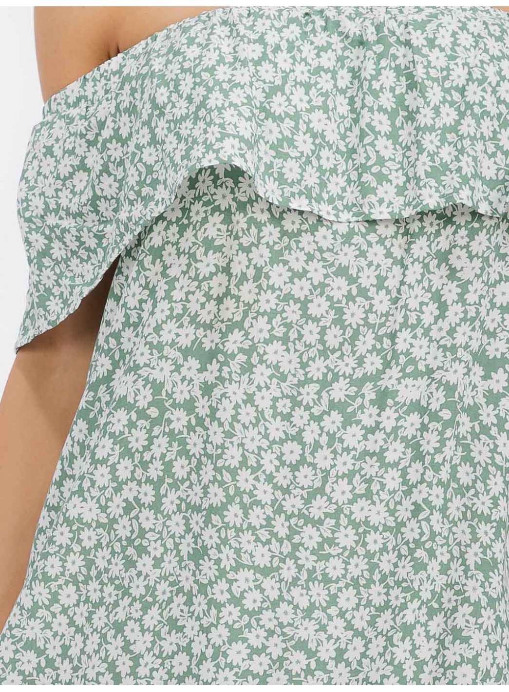 WOMEN'S SLEEVELESS OFF SHOULDER FLORAL MINI DRESS WOMEN'S SLEEVELESS OFF SHOULDER FLORAL MINI DRESS