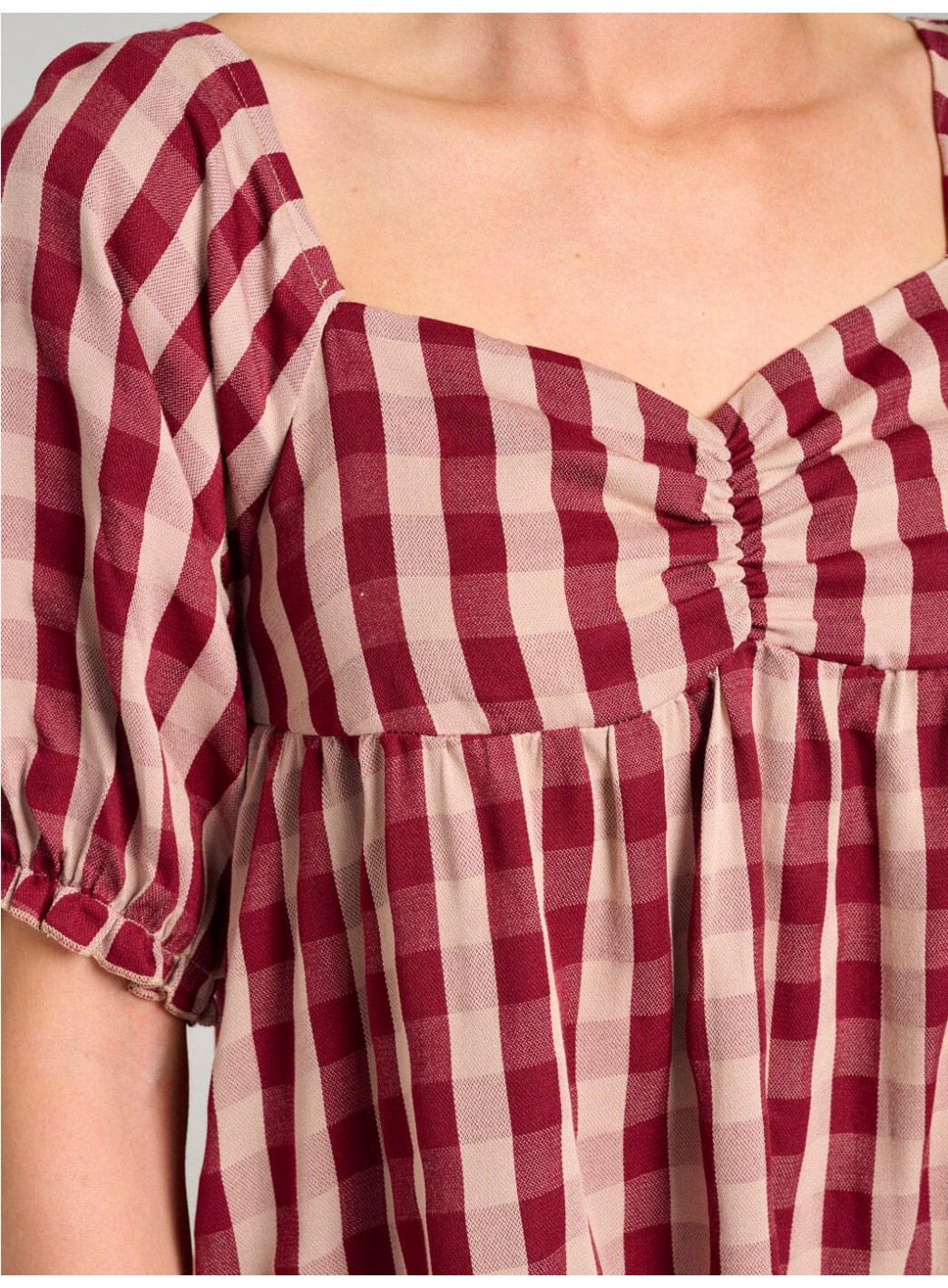 WOMEN'S SHORT PUFF SLEEVE OPEN BACK COLORBLOCK STRIPES MINI DRESS