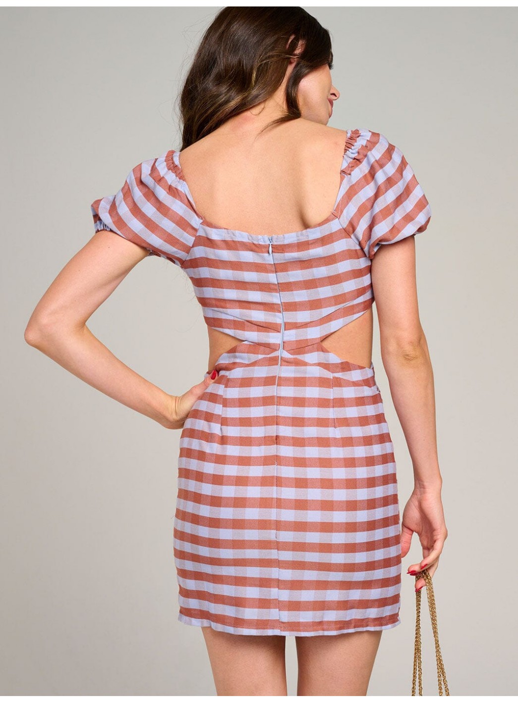 WOMEN'S SHORT SLEEVE CUT OUT COLORBLOCK STRIPES BODYCON MINI DRESS WOMEN'S SHORT SLEEVE CUT OUT COLORBLOCK STRIPES BODYCON MINI DRESS