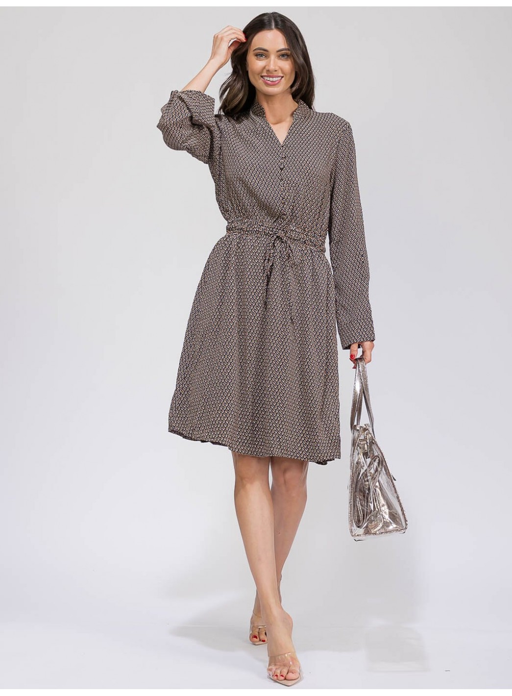 WOMEN'S LONG SLEEVE BUTTON UP ADJUSTABLE...